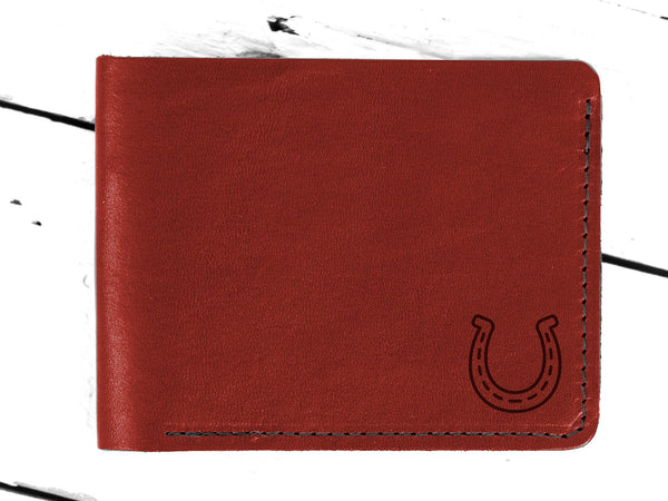 Brown Status Icons Trifold Wallet