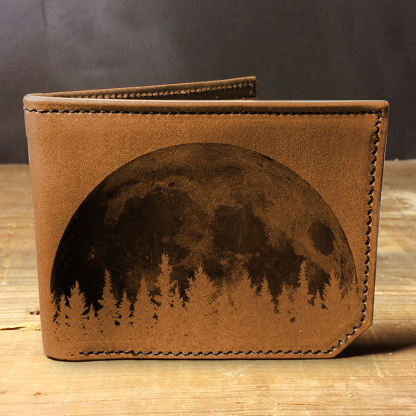 Moon Trees - Printmaker Leather Wallet