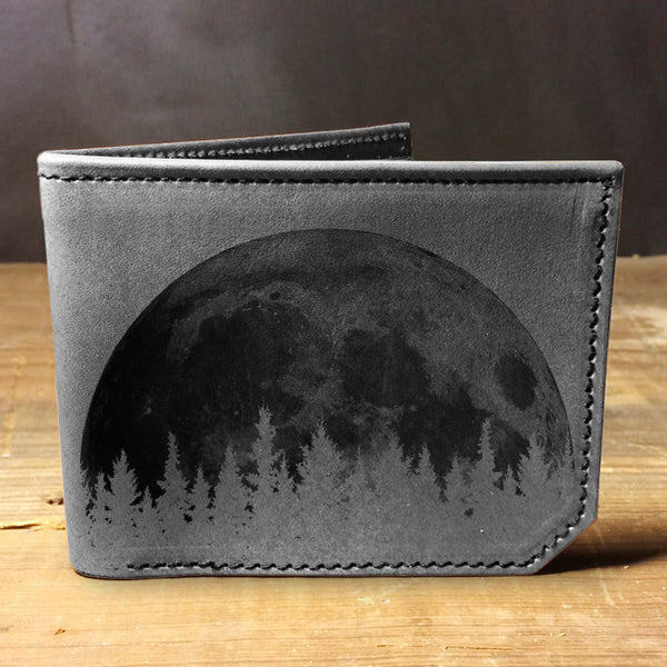 Moon Trees - Printmaker Leather Wallet