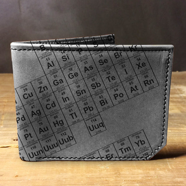 Periodic Table - Printmaker Leather Wallet