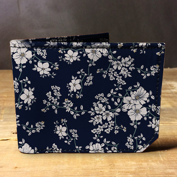 Floral Pattern - Spectrum Leather Wallet