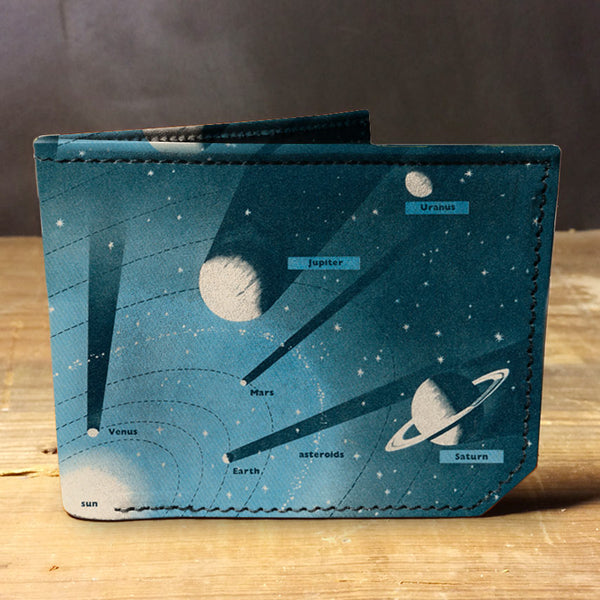 Planets - Spectrum Leather Wallet